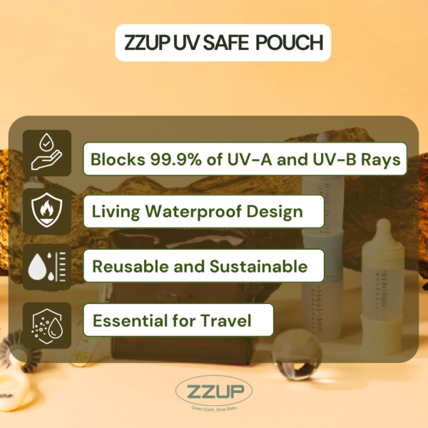 [☼ UV Protection Safety ☼] ZZUP UV Safe Pouch Set - Pouch, Name Tok and Ice Pack 3-in-1 - Image 4