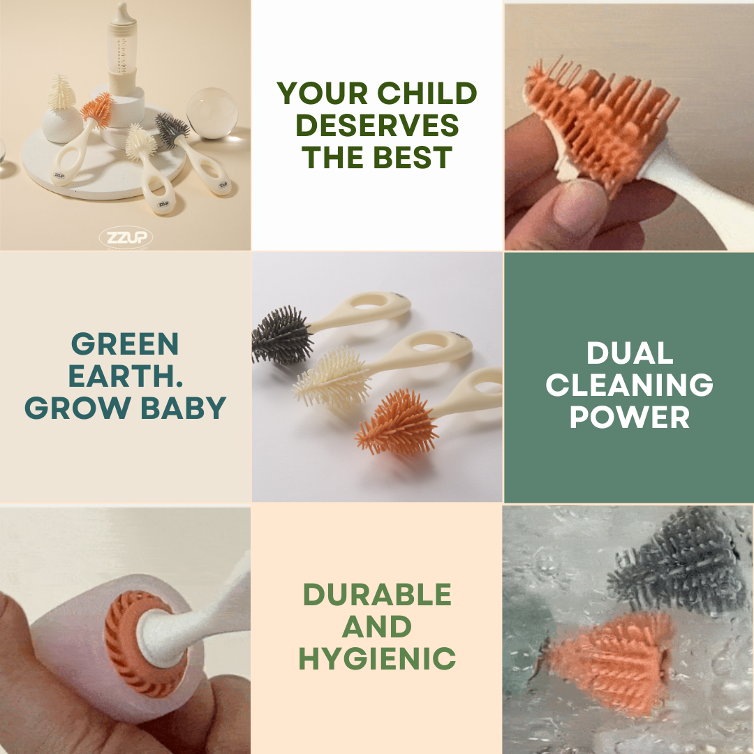 [Effective, Safe, and Easy to Use] ZZUP Silicone Bottle Cleaning Brush, Custom-Fit Design - Image 4
